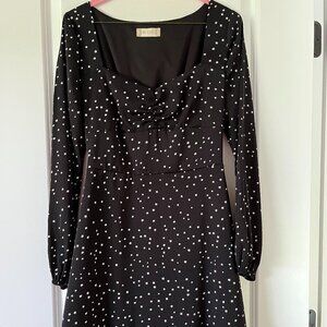 Altar'd State Black and White Star Dress
